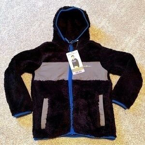 NWT Eddie Bauer kids high pile hooded jacket